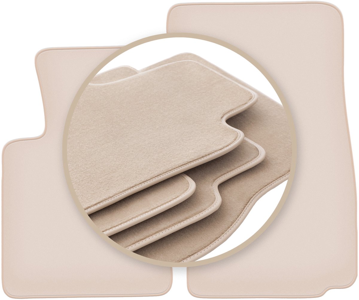 PREMIUM beige vloermatten voor: BMW Z4 E86 coupé 2002-2008
