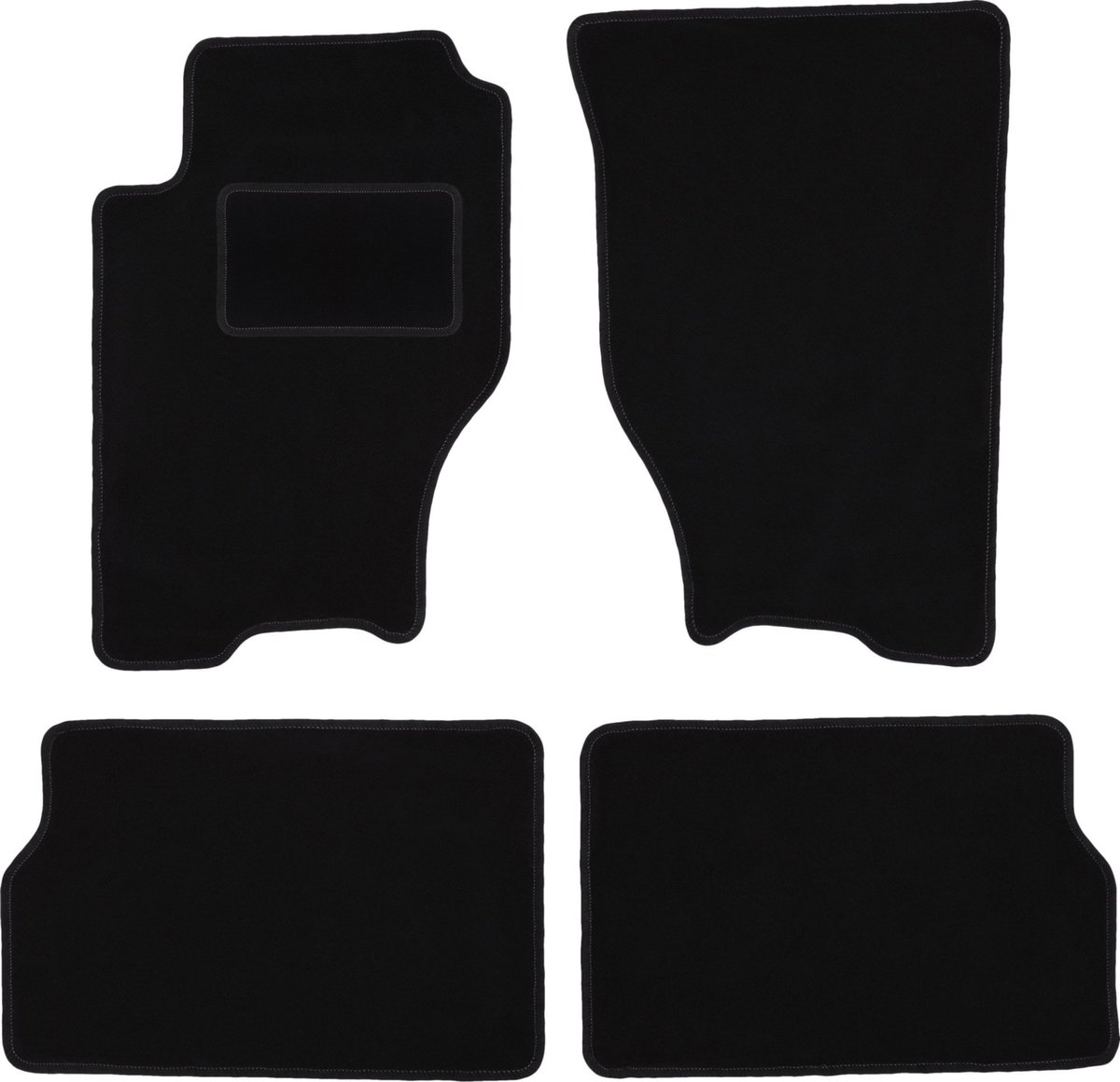 Zwarte veloursmatten voor: Kia Sorento I SUV (2003-2009)