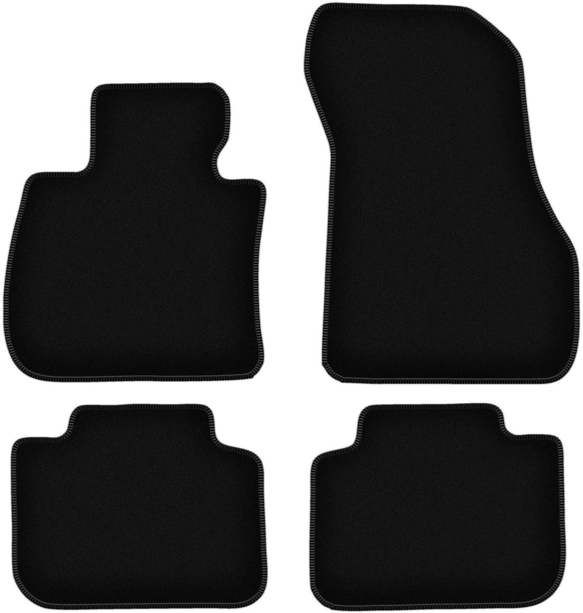BASIC zwarte veloursmatten voor: BMW X2 F39 SUV (2018-)
