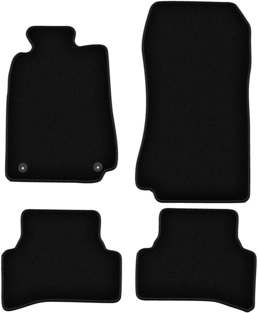 BASIC zwarte veloursmatten voor: Mercedes CLK W208 coupé (1997-2003)