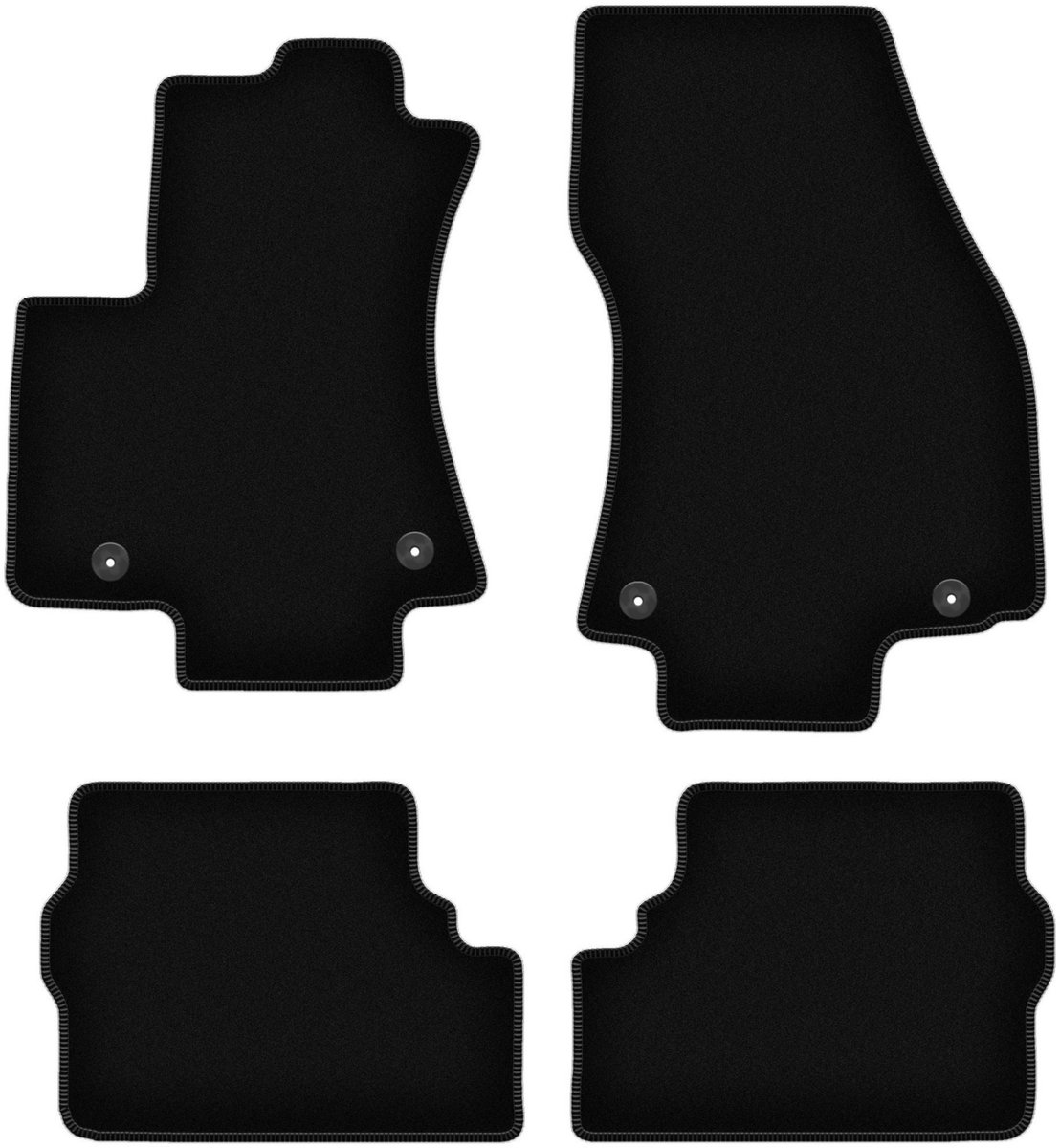 BASIC zwarte veloursmatten voor: Opel Zafira A minivan (1999-2005)