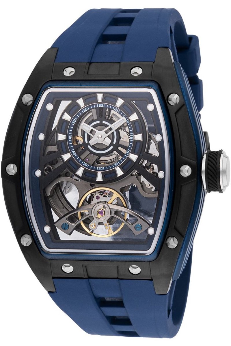 Invicta S1 Rally 49036 Heren Horloge - Waterdicht - Analoog - Automatisch Uurwerk - Roestvrij Staal met blauwe Wijzerplaat - 44mm