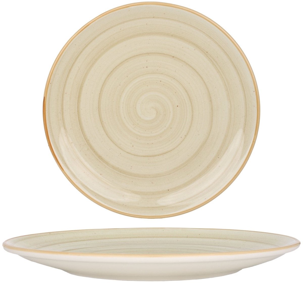 Bonna Dinerbord - Aura Terrain - Porselein - 30 cm - set van 6