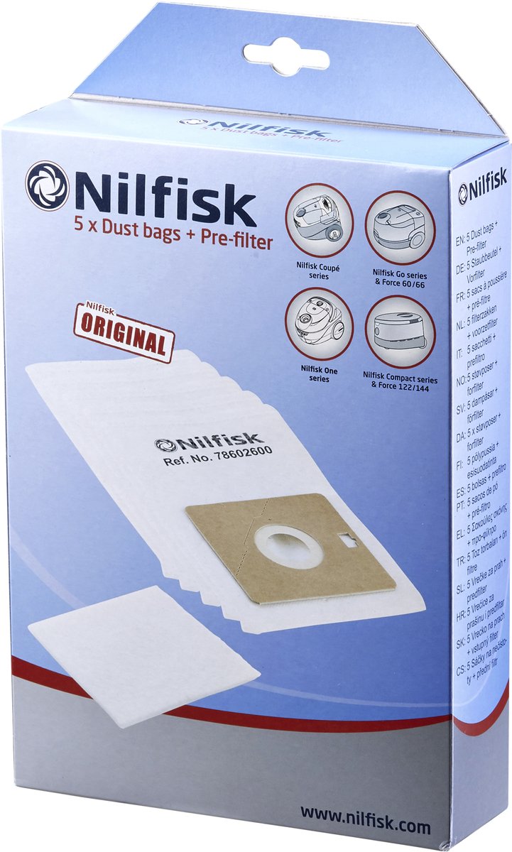 Nilfisk Stofzuigerzakken - Go-Coupe - 5 stuks