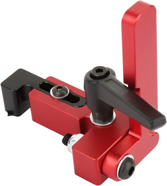 Type-75 Miter Track Stop – Alloy Steel T-Slot Clamp, Accurate Length Limit Device For Woodworking T-Tracks