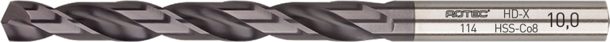 Rotec HSS-E spiraalboor, HD-X, TiAlN-top-gecoat, GOLD-LINE, ø2,7 (1st.)