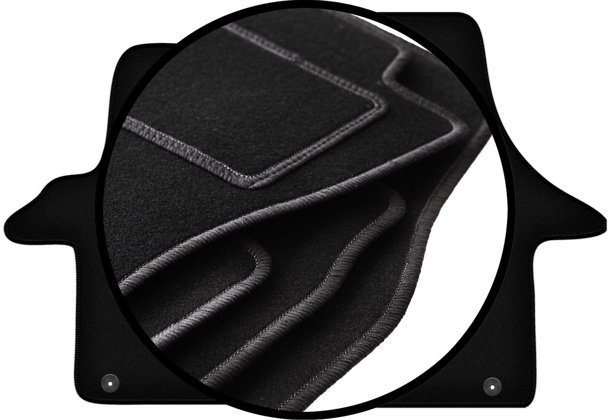 Complete set veloursmatten voor: Volkswagen Transporter T5 Multivan bestelwagen (2005-2015)