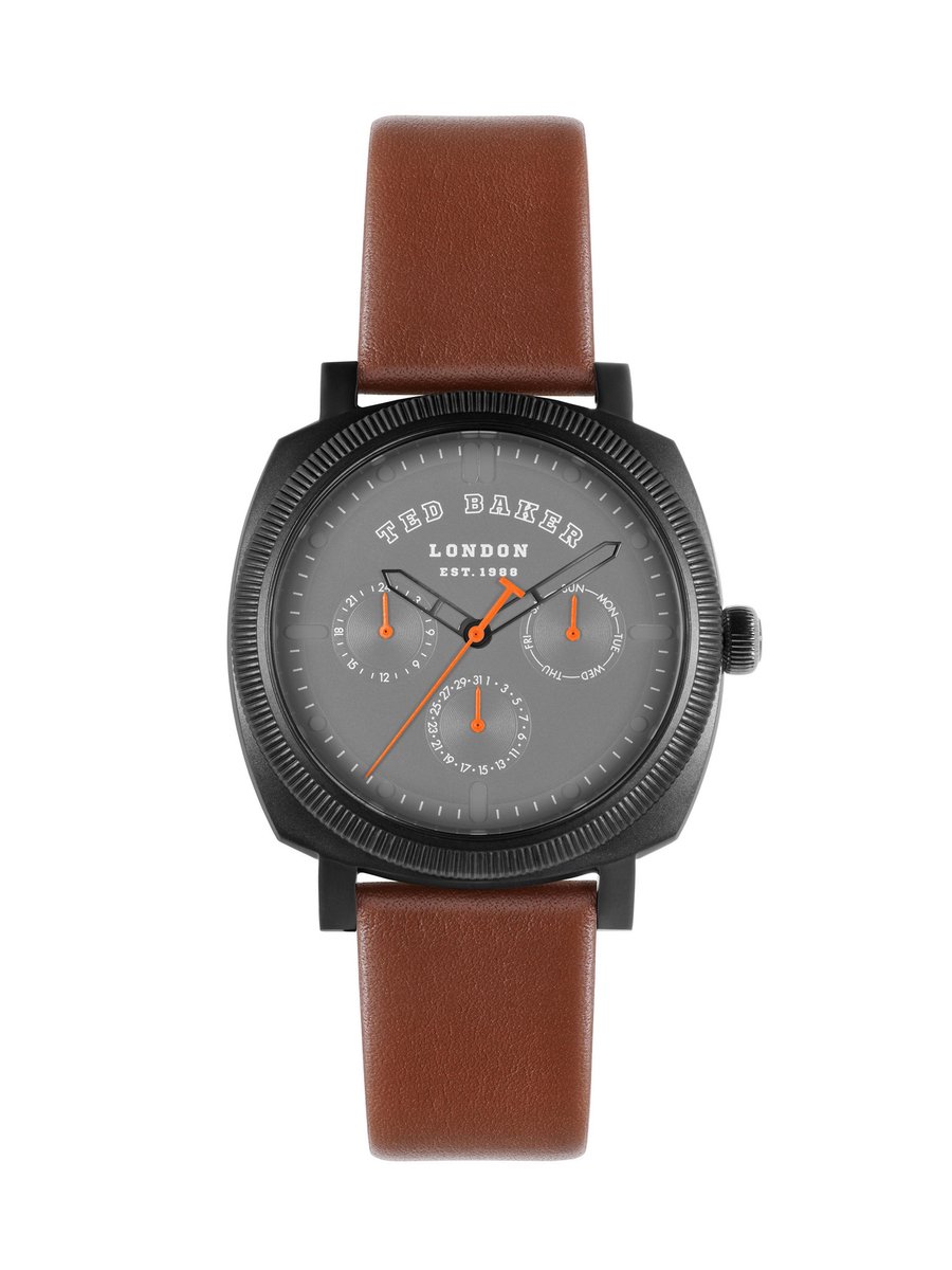 Ted Baker Caine Urban Tb Urban Kwarts Analoog Horloge Bruin Case: 100% Stainless Steel | Armband: 100% Leather 42 BKPCNS315W0, BKPCNS316W0