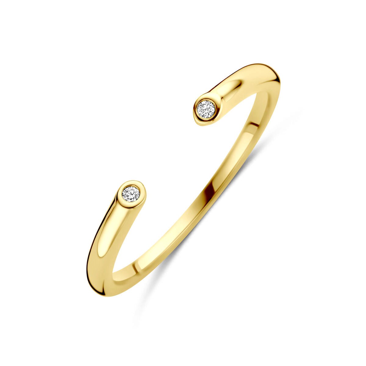 14K Geelgouden Ring Diamant 0.01Ct 4034301