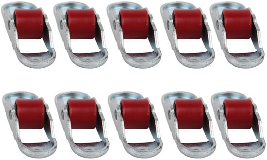 thumbnail: MroMax 4 Stuks Plastic Enkelvoudige Wielen - Diameter 185 Mm, Voor Wandelwagens, Karren En Meer - Wit