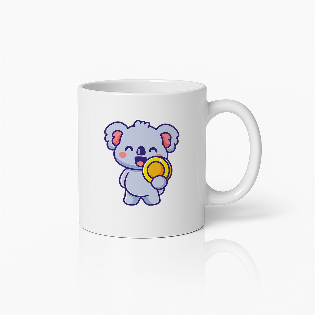 Schattige Koala Cartoon Mok – Liefdevolle Koffiebeker voor Dierenliefhebbers & Kinderen