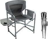 TRVLMORE Campingstoel - Opvouwbaar - Lichtgewicht - 120 kg draagvermogen - Grijs