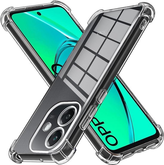 Casemania Hoesje Geschikt voor Oppo A5 Pro 5G - Transparant - Anti-Shock Hybrid Back Cover