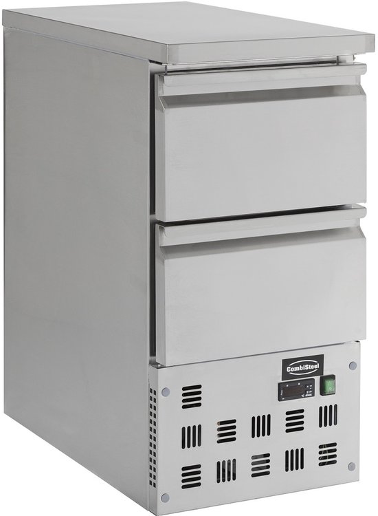 Combisteel Koelwerkbank 109L - 2 laden 1/1 GN - +2/+8°C - 0.12kW - 230V - 435x700x870mm