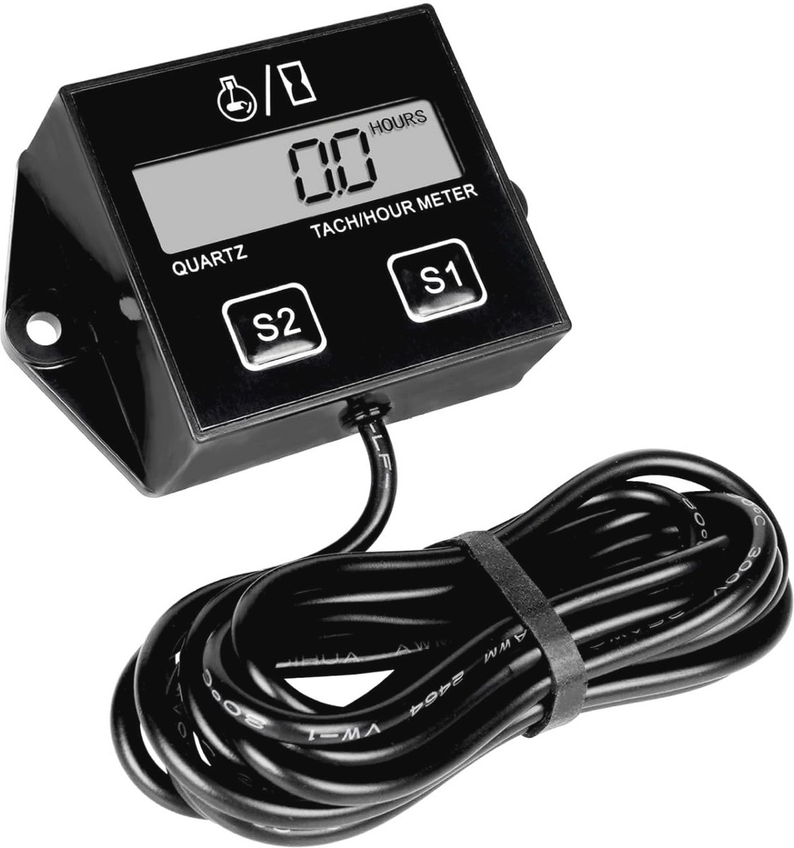 Digitale LCD Toerenteller en Uurenteller - Programmeerbare Onderhoudsinterval en Vervangbare Batterij