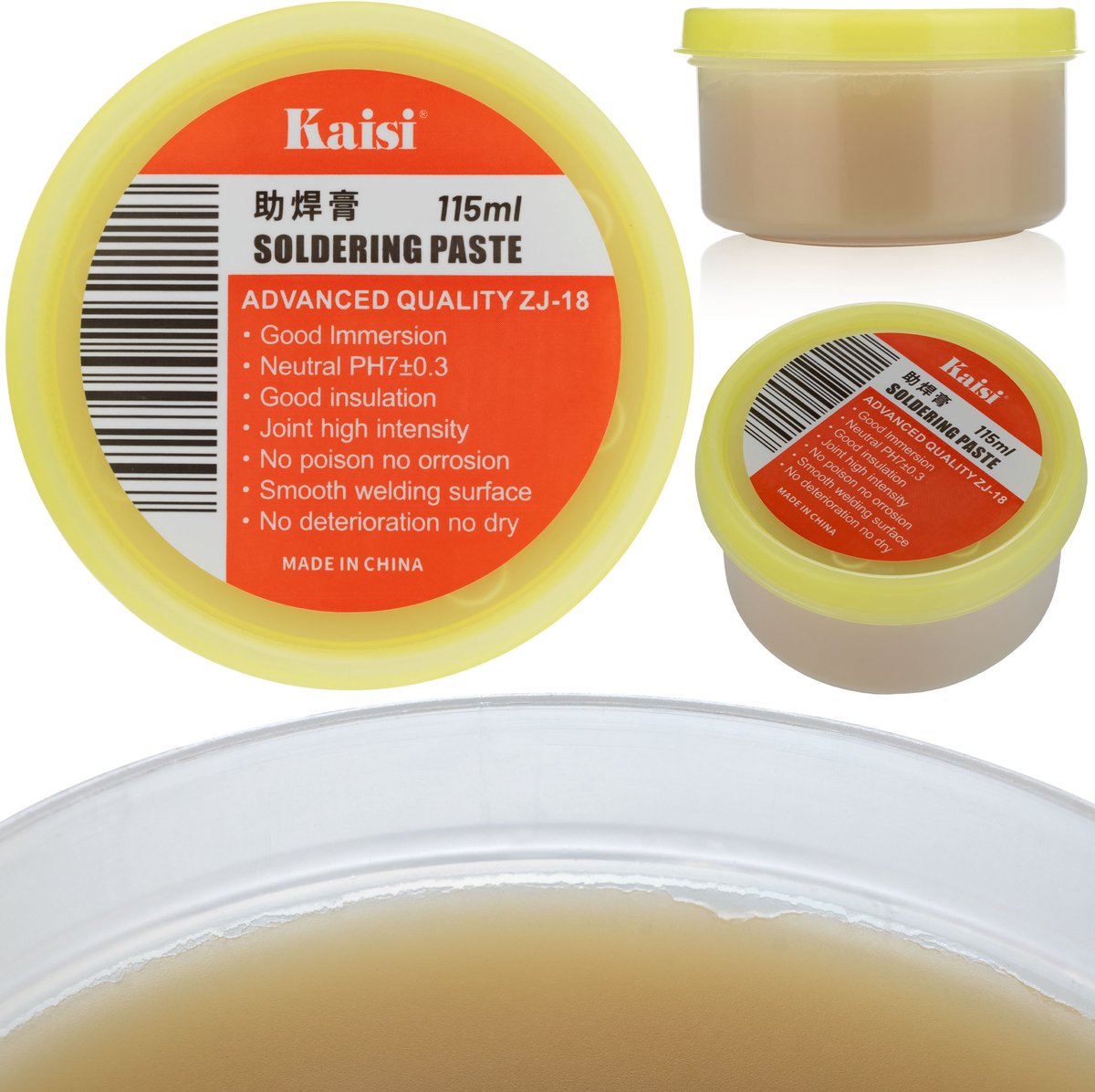 Soldeervloeimiddel / Soldeerflux bruin ZJ-18 in doosje 115 ml