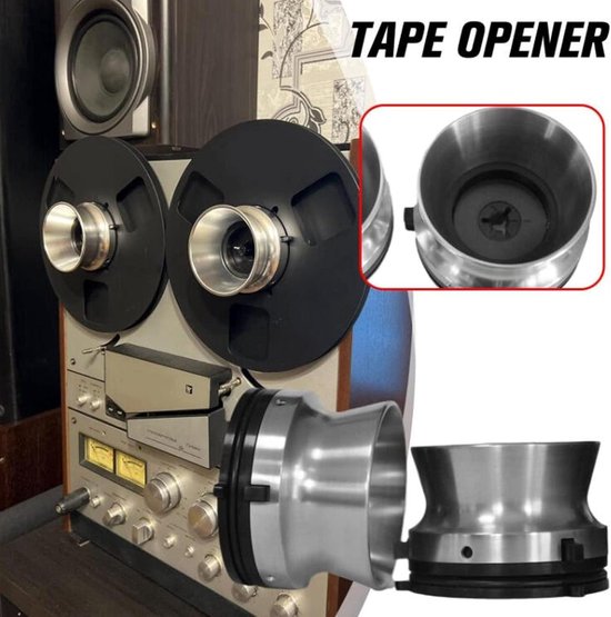 1 Paar Nab Hub Adapters, 10 Inch Opener Reel to Reel Tape Recorders Nab Hub Adapter, Professioneel Laadapparaat voor Studer, voor Akai, voor (Zwart