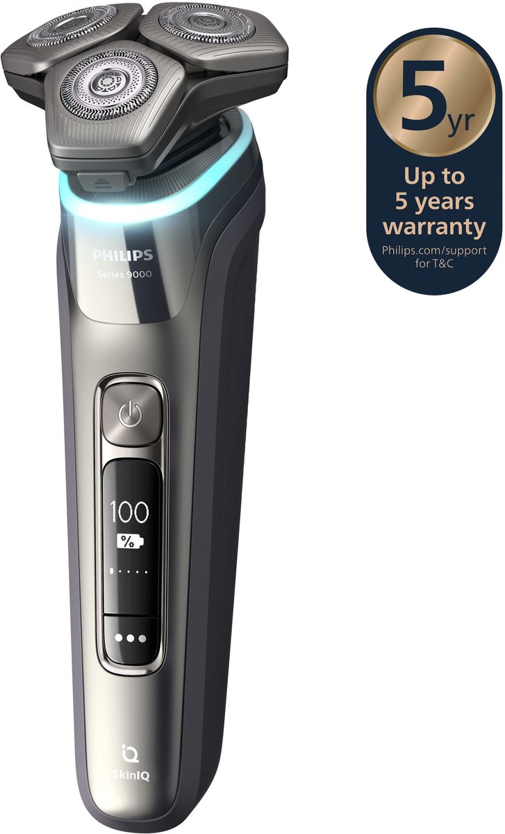 Philips Shaver series 9000 S9974/55 - Scheerapparaat voor mannen - Quick Clean Pod - Zilver