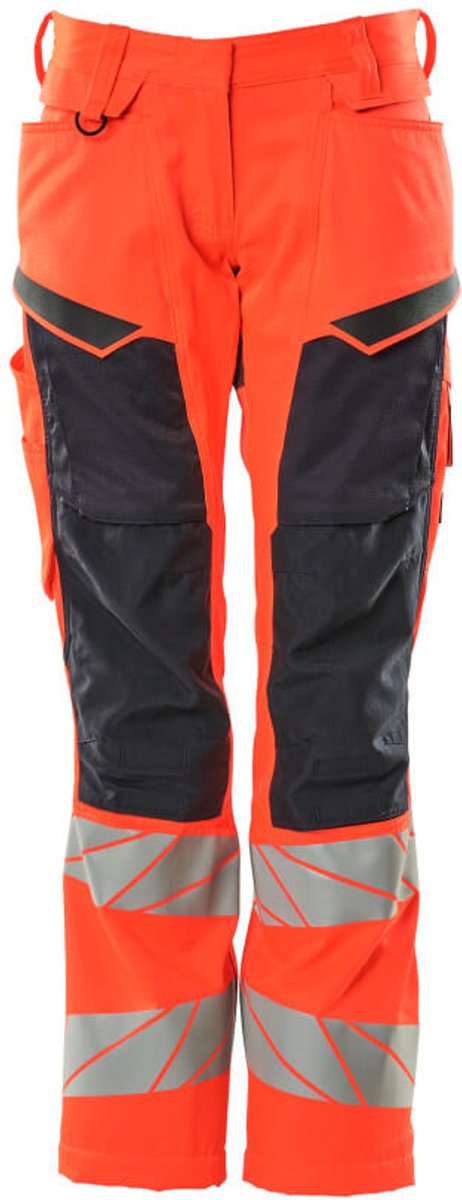 Mascot Accelerate Safe Broek met kniezakken 19578-236 - hi-vis rood/donkermarine - C54 - 76