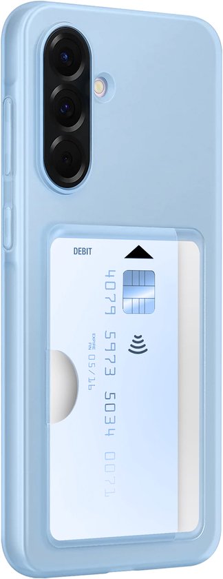 Samsung Galaxy A56 Card Slot Back Cover Blauw