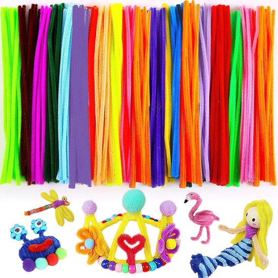 300-pijpenragers-bloemen-25-kleuren-chenilledraad-30-cm