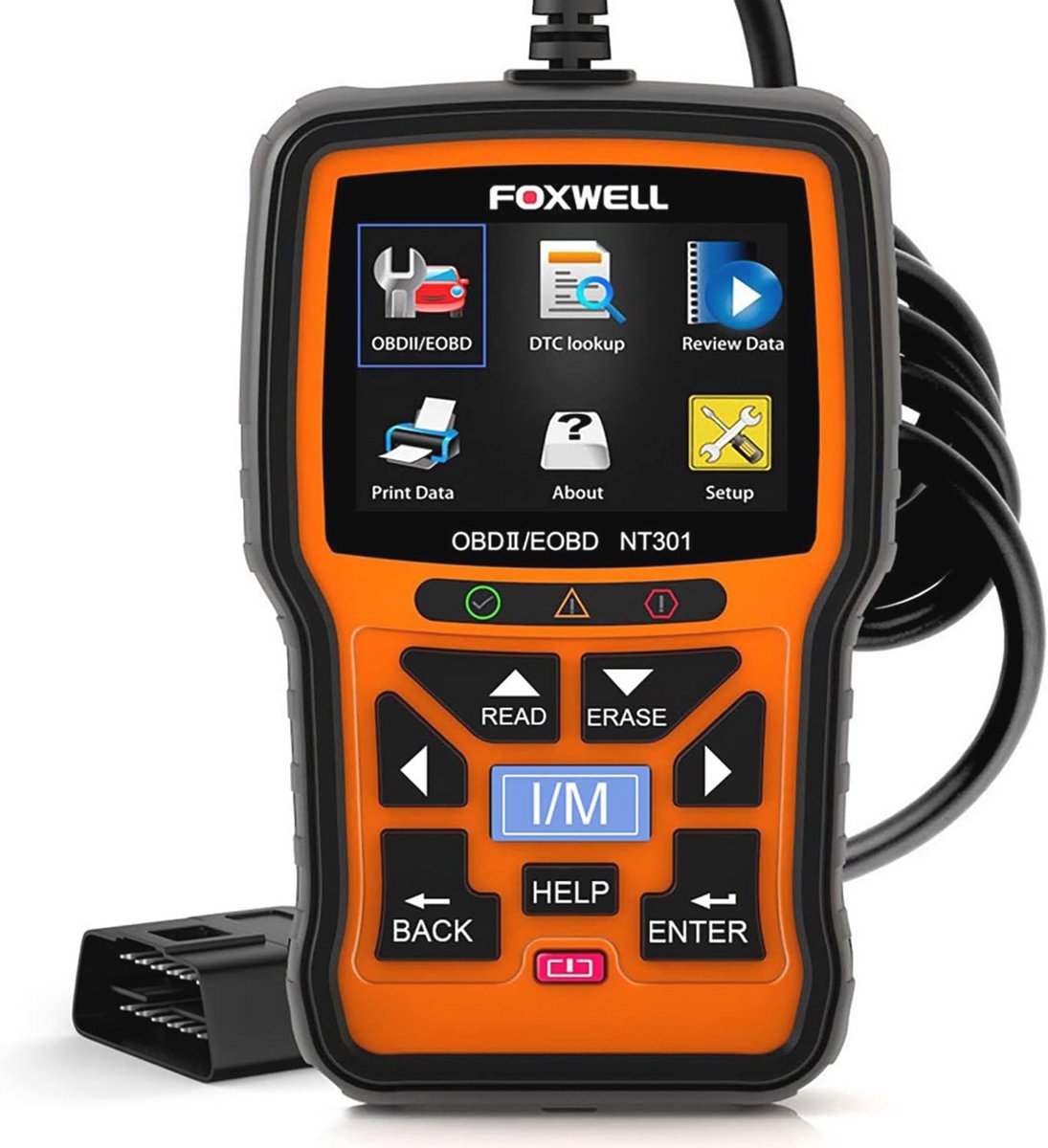 OBD2 Diagnoseapparaat Auto - Uitleesapparaat voor OBDII/EOBD-protocol met 2,8 Inch Kleurenscherm