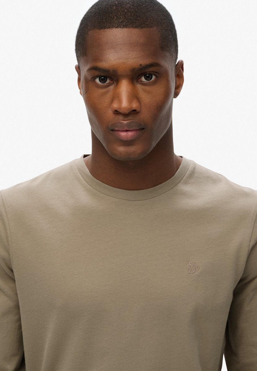 Superdry Classic Essential top Heren Tops Khaki