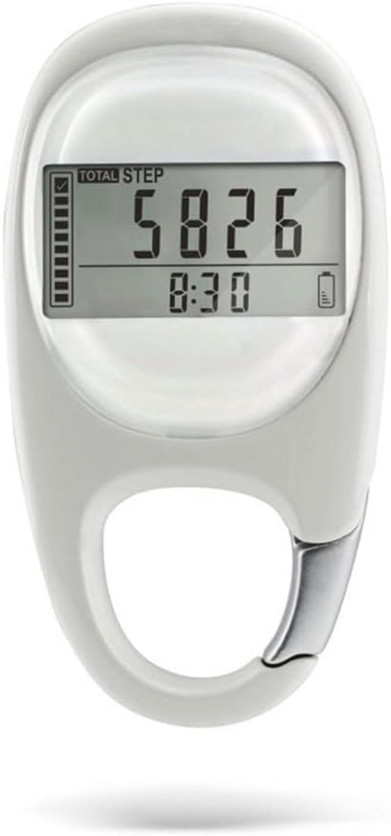 Digitale Stappenteller met Clip - Fitness Tracker voor Stappen, Afstand en Calorieën - Compact en Lichtgewicht