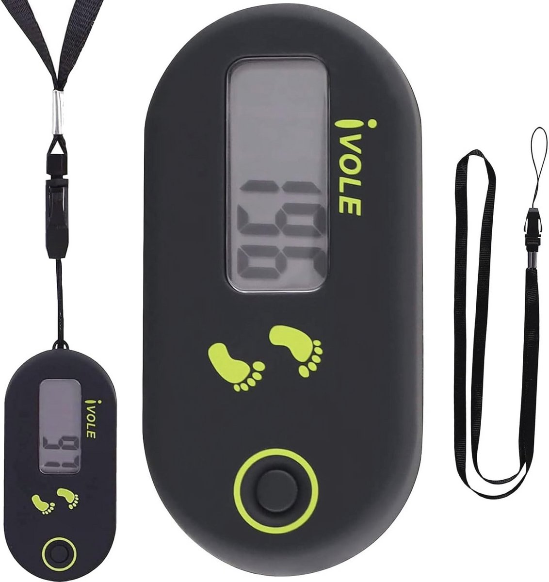 Stappenteller clip draagbaar broekzak 3D eenvoudig mini digitale elektronische fitnesstracker - sportaccessoires