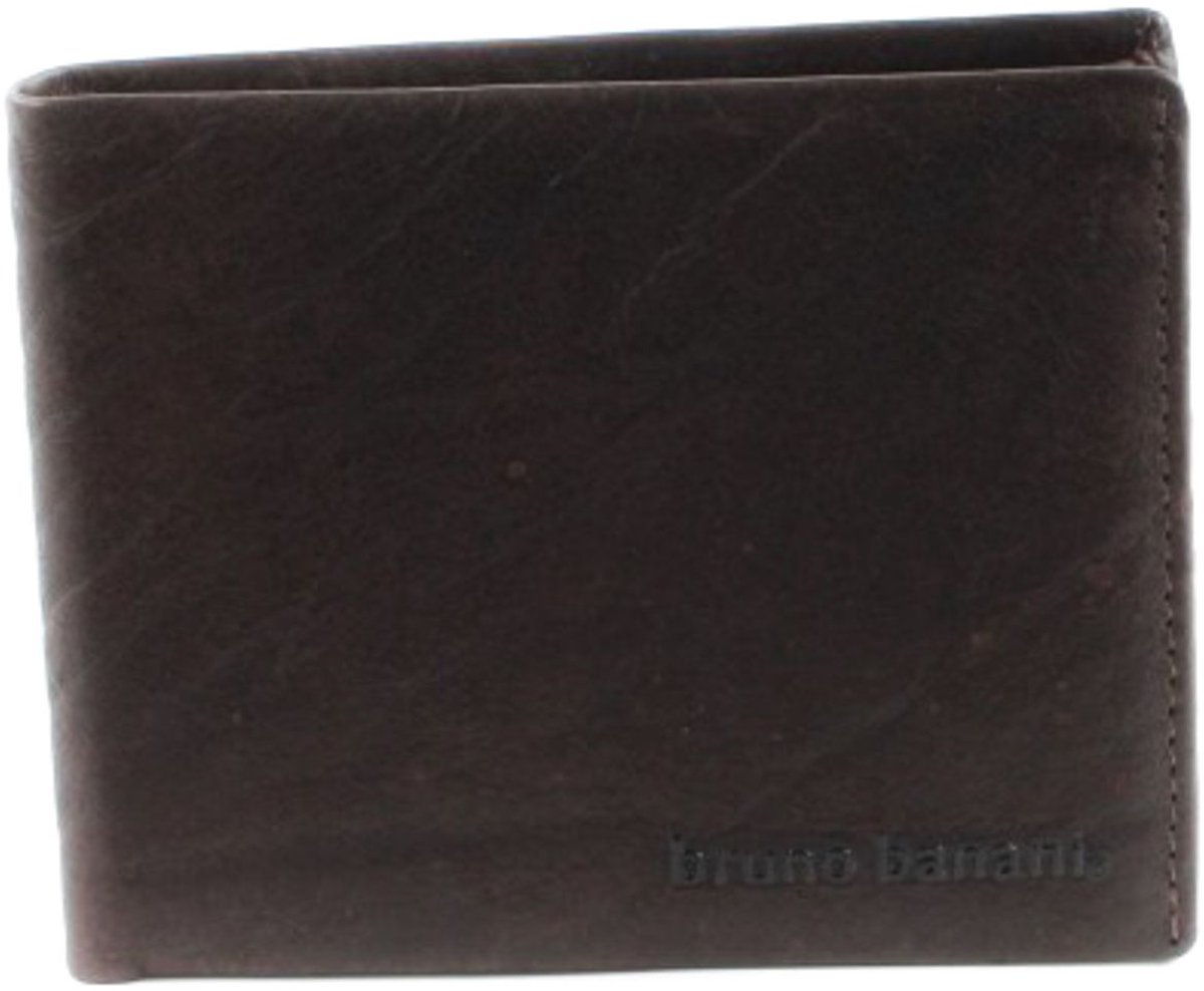 bruno banani Leren Portemonnee Africa Wallet Brown Donkerbruin
