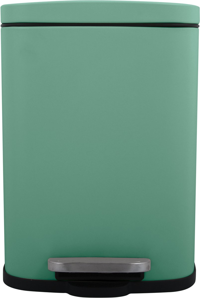 Goedkoopste Spirella Pedaalemmer Venice - salie groen - 5 liter - metaal - L21 x H30 cm - soft-close - toilet/badkamer