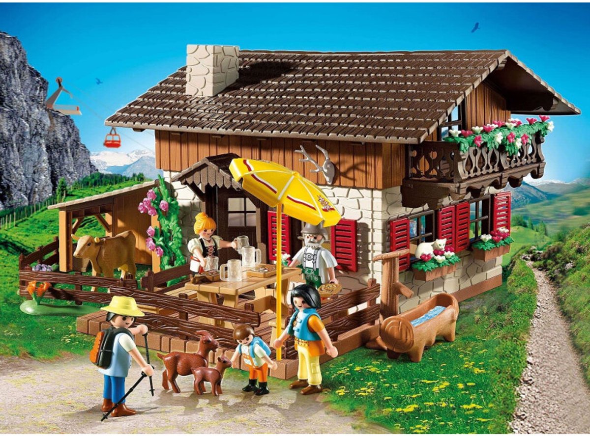 Berghut / Auberge de montagne avec randonneurs — afbeelding 10