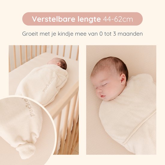 Puckababy Original Piep Inbakerslaapzak (0-3m) - Teddy - Pure van Puckababy — afbeelding 5