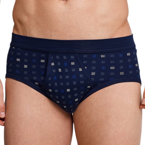Lot de 4 slips de sport Schiesser Cotton Essentials fines côtes
