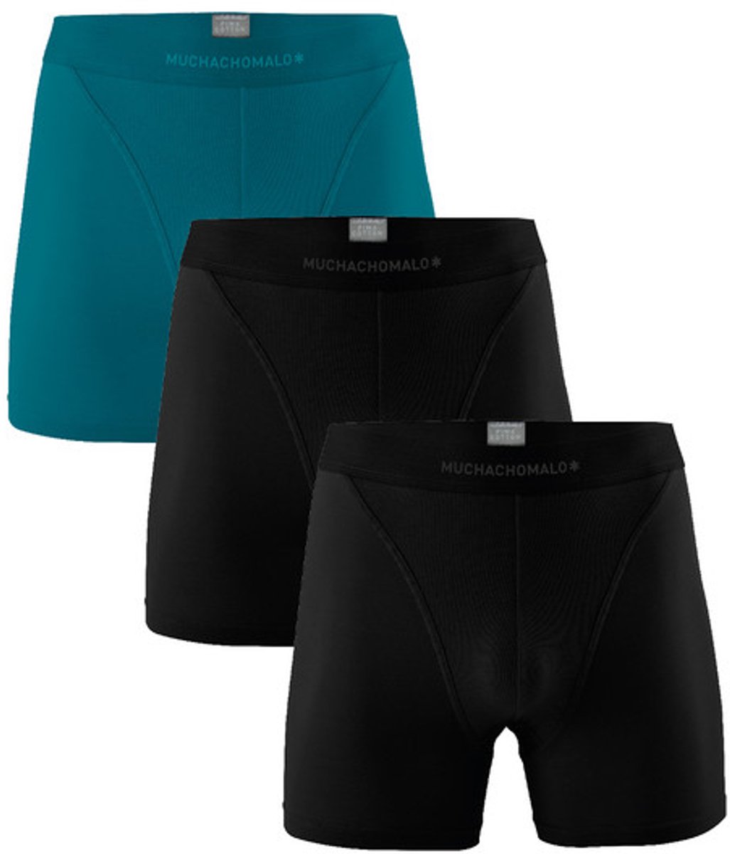 Muchachomalo Boxershort Heren – 3 Pack – 95% Pima Katoen – Ademend – Kleding – Heren Ondergoed – Onderbroeken Heren