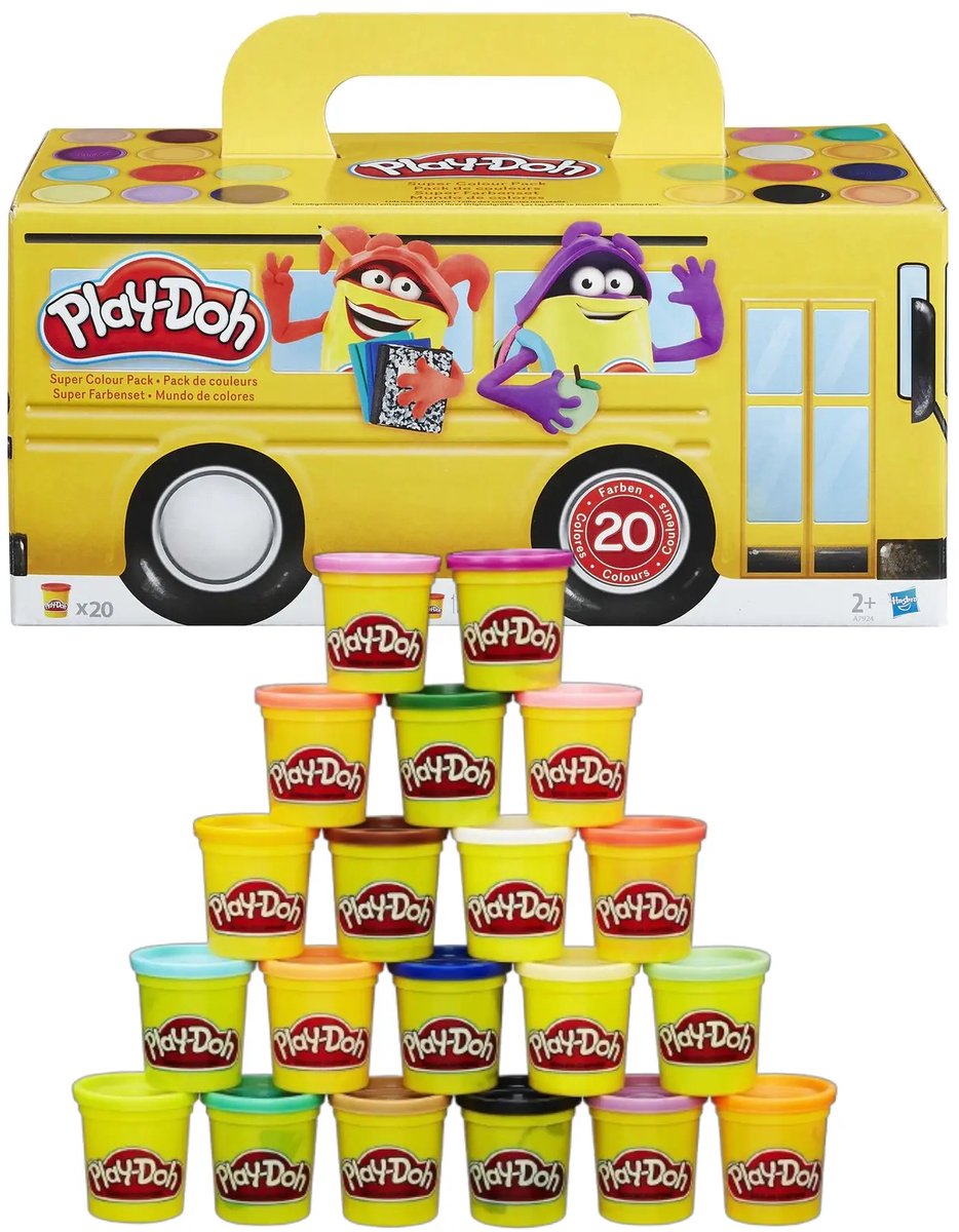 Play-Doh Super Color Pack - 20 potjes