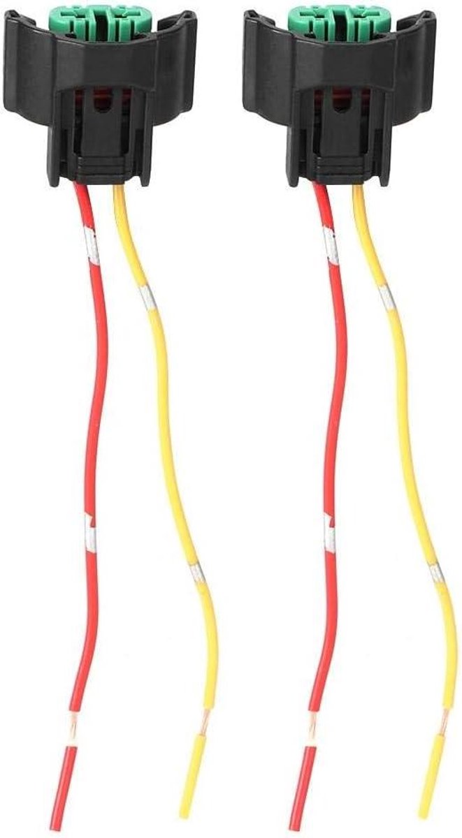 Set van 2 kabelbomen met stopcontactadapter voor auto en motorfiets, geschikt voor H8 H9 H11 lampfittingen, eenvoudig te installeren en duurzaam in gebruik