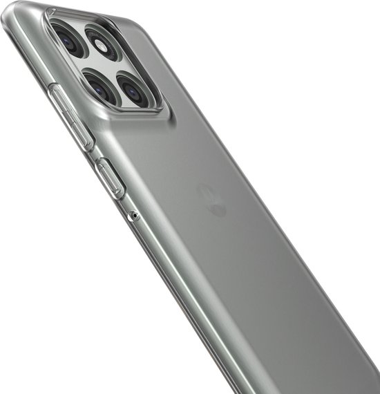 Étui Cazy avec cordon pour Motorola Edge 60 Pro - Étui flexible - Transparent