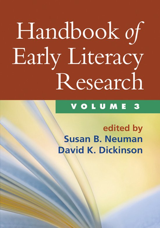 Handbook of Early Literacy Research, Volume 3 - cover