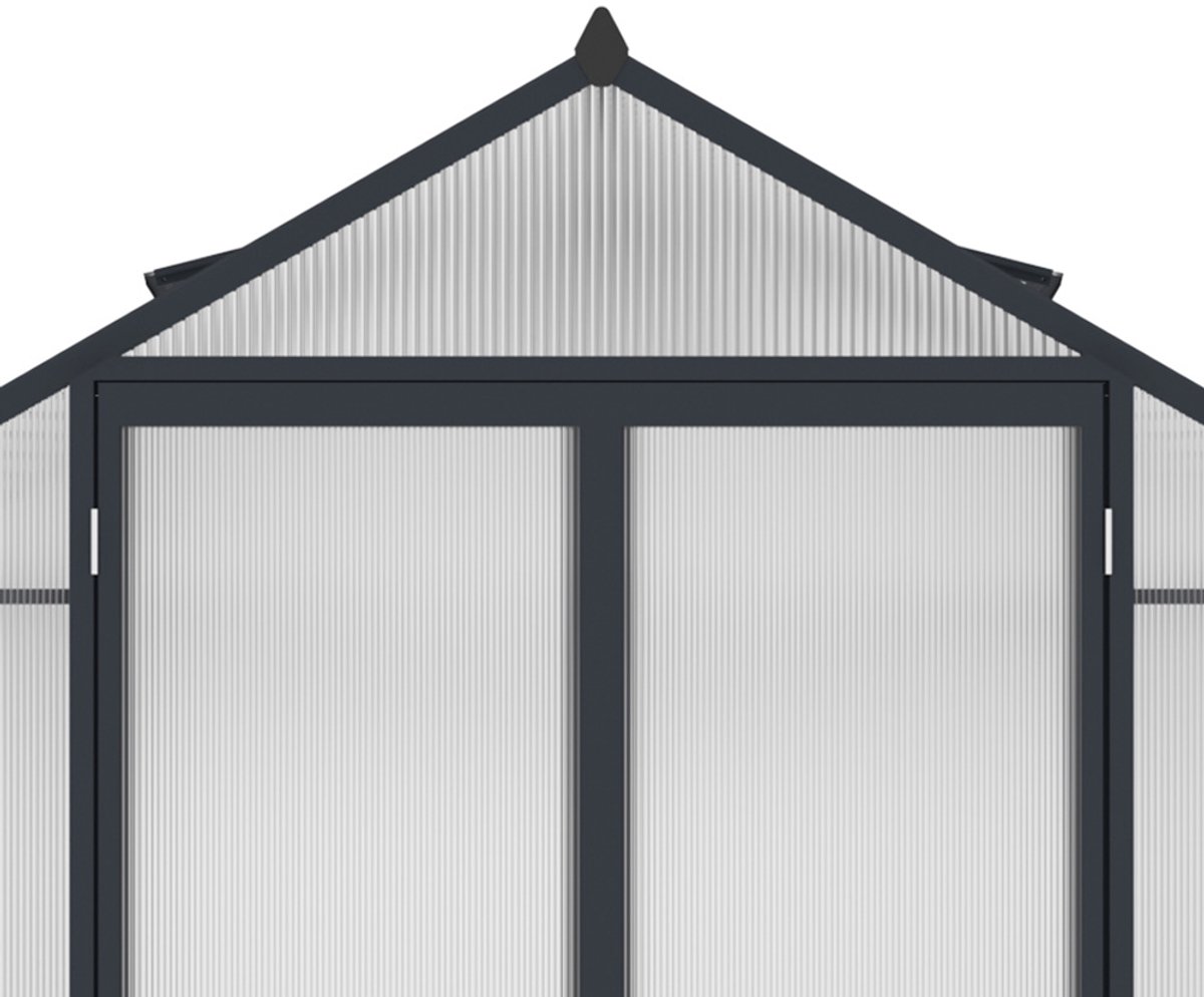 Westmann Aurora 810 tuinkas met fundering - 309 x 248 cm - Antraciet