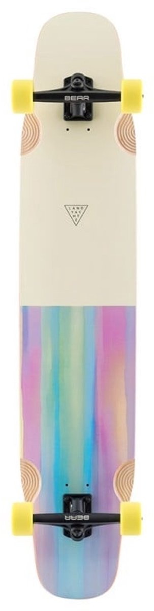 Landyachtz Stratus Watercolor 46 Longboard – Ideaal voor Freestyle en Dancing Veelkleurig