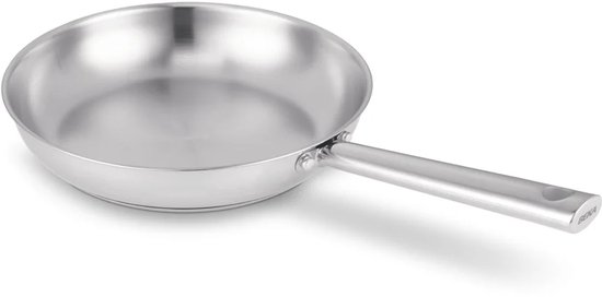 Beka Cicla Koekenpan - Ø 28cm - Braadpan - Gerecycleerd RVS - PFAS-vrij - Geschikt voor inductie & vaatwasser - Chroom