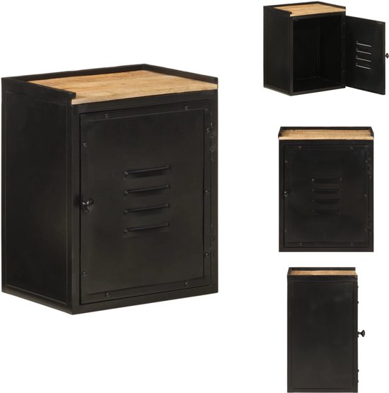 vidaXL Badkamerkast 38x33x160 cm massief mangohout, badkamer kast, medicijnkastje, kolomkast badkamer, badkamerkastje, toiletkastje, kolomkast