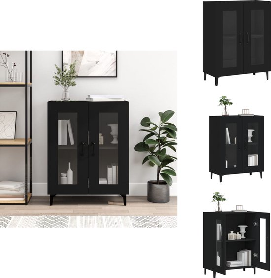 vidaXL Dressoir Opbergmeubel Opbergkast Wandkast Meubel Wandmeubel Kast Dressoirs Opslagkast Opslagmeubel Meubelen Meubels Bewerkt Hout Wit