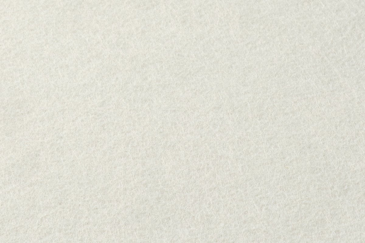 Rechthoekige placemat - 6 stuks - Beige gerecycled vilt