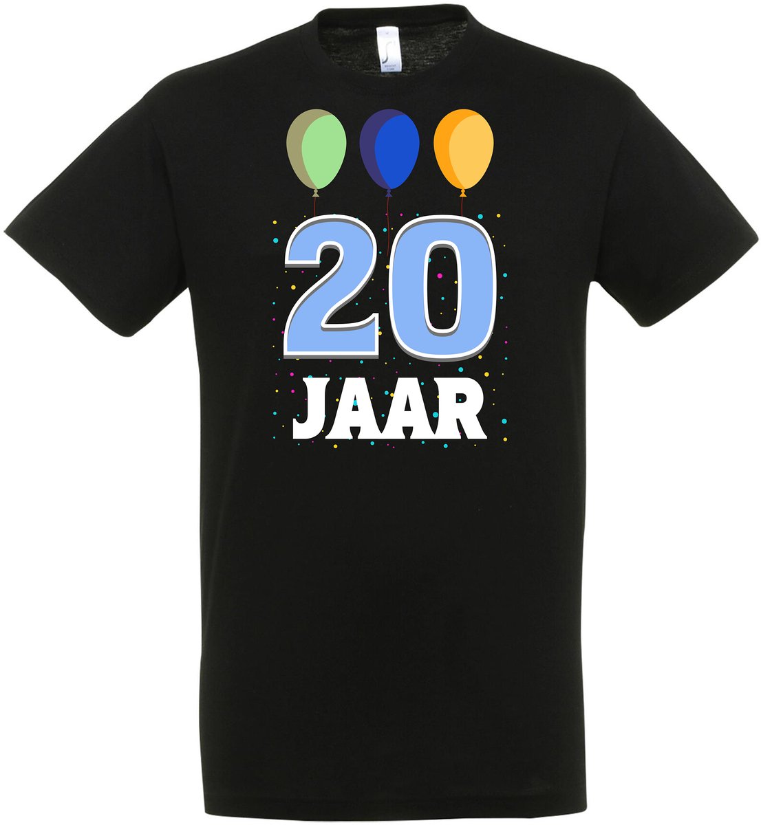 20 Jaar T-shirt - Cadeau - Ballonnen - 20e Verjaardag - Feest - 20 jaar cadeau’s - Verjaardag - Gift - 20 Jaar T-shirt - Verjaardag cadeau - Cadeau - 20+ - Maat XXL