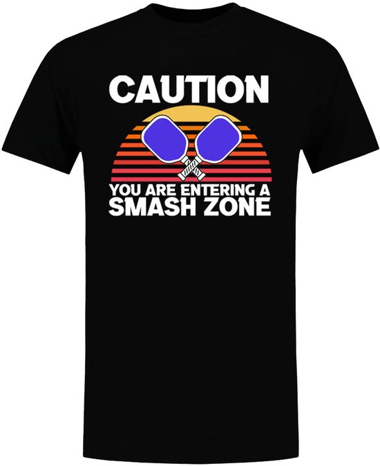 Pickleball Smash Zone Heren T-shirt - racket - sport - spel - service - padel - shirt