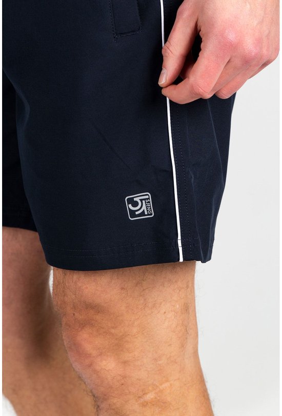 Sjeng Sports SET Blauwe Heren Tennis Shorts Geweven Stretch Materiaal Verstelbaar Tailleband Perfecte Pasvorm Ademend Zomer Sport Kleding