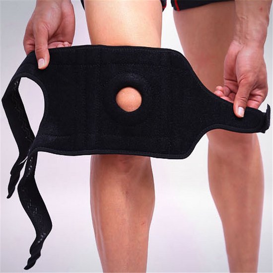 Foto: Kniebandage kniebandage ondersteuning knie verstelbare neopreen kniebrace kniebraces voor mannen en vrouwen kniesteun zwart