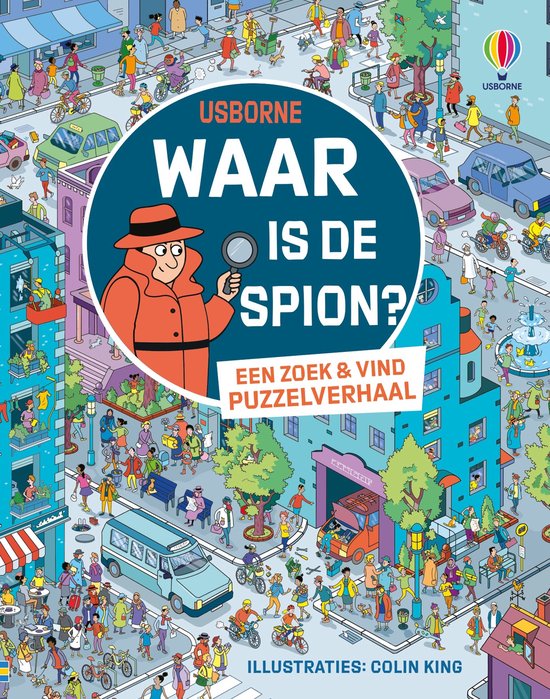 Waar is de spion / Een zoek & vind puzzelverhaal - cover